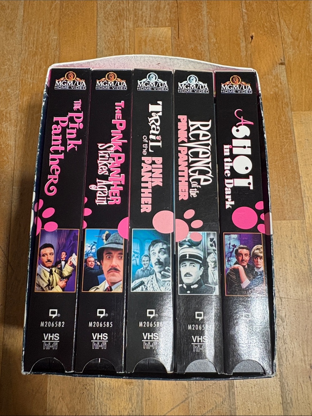 Vintage 1997 The Pink Panther VHS Box Set